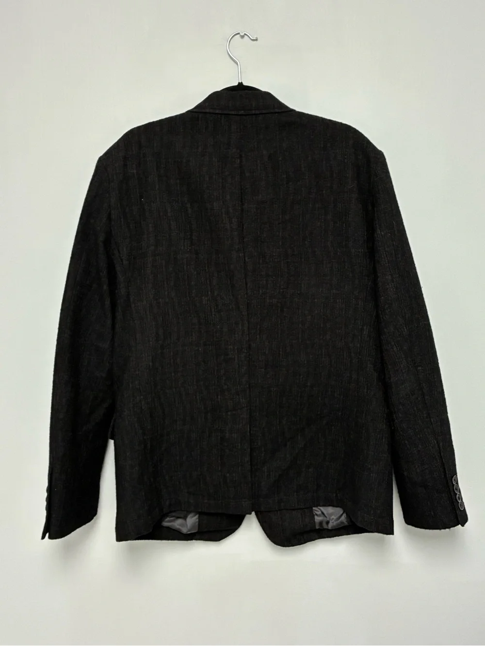$1298 New John Varvatos Textured Asymmetric Zip Front Jacket Size EU 52 USA 42